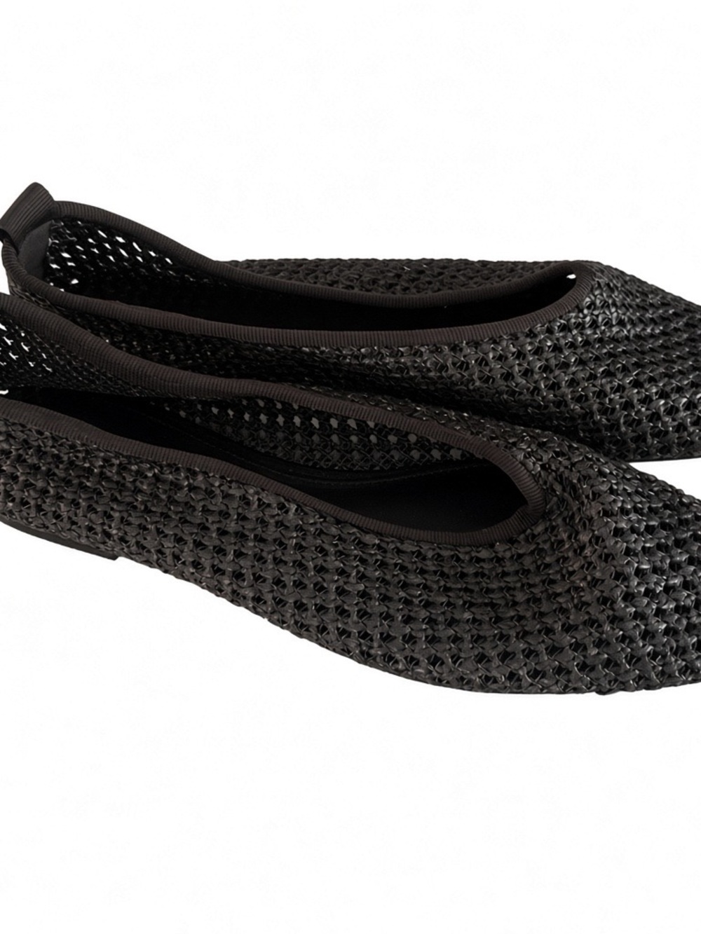 Dark Brown HM  Woven Pointed-Toe Women’s Flats